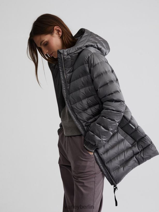 Varley Gibson-Jacke Frauen B2X2PN449 gebürstetes Silbermetallic Bekleidung