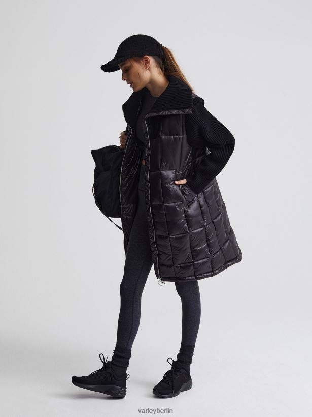 Varley Mayten-Strickjacke Frauen B2X2PN450 Schwarz Bekleidung