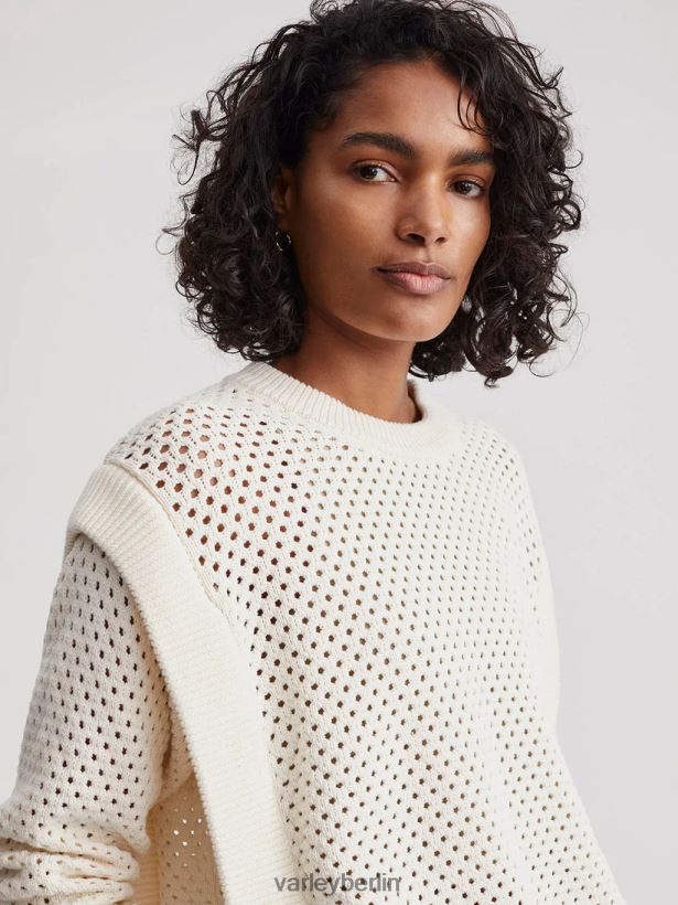 Varley Arabella-Strick Frauen B2X2PN150 flüstern weiß Bekleidung