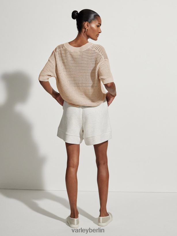 Varley Callie-Strickoberteil Frauen B2X2PN81 Mondlicht Bekleidung