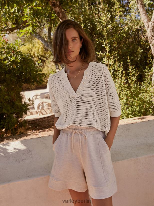 Varley Callie-Strickoberteil Frauen B2X2PN83 Reiher Bekleidung