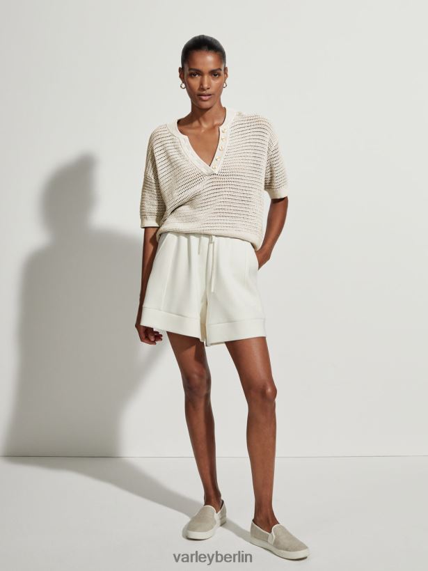 Varley Callie-Strickoberteil Frauen B2X2PN83 Reiher Bekleidung