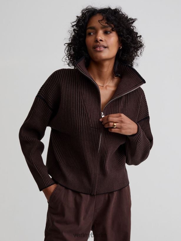 Varley Carmen-Strickjacke Frauen B2X2PN179 Kaffeebohne Bekleidung