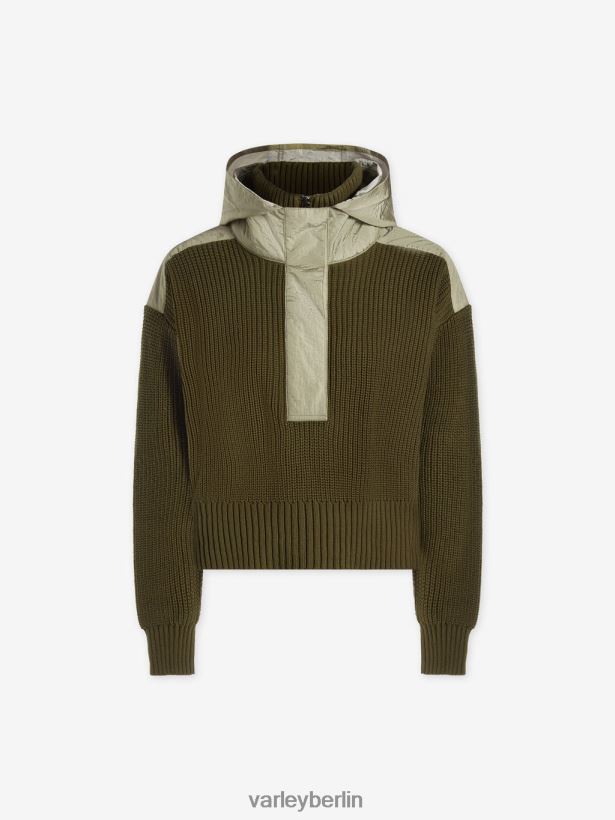 Varley Carter-Pullover mit halbem Reißverschluss Frauen B2X2PN200 dunkle Olivenmischung Bekleidung