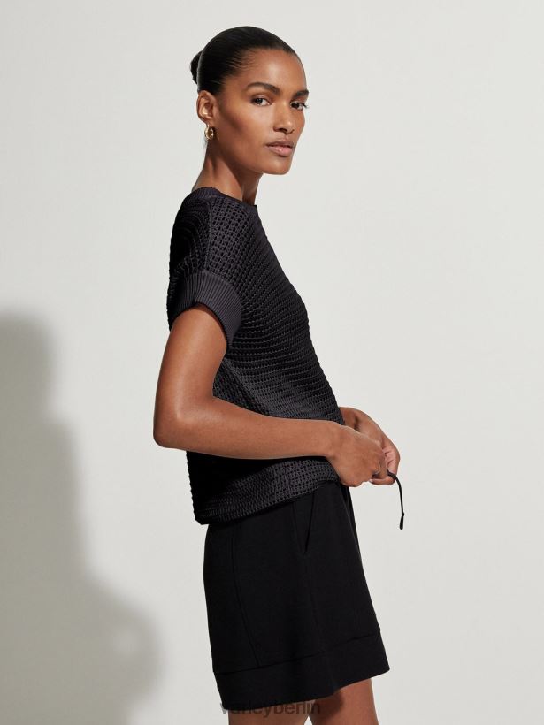 Varley Corvallis-Strick Frauen B2X2PN78 Schwarz Bekleidung