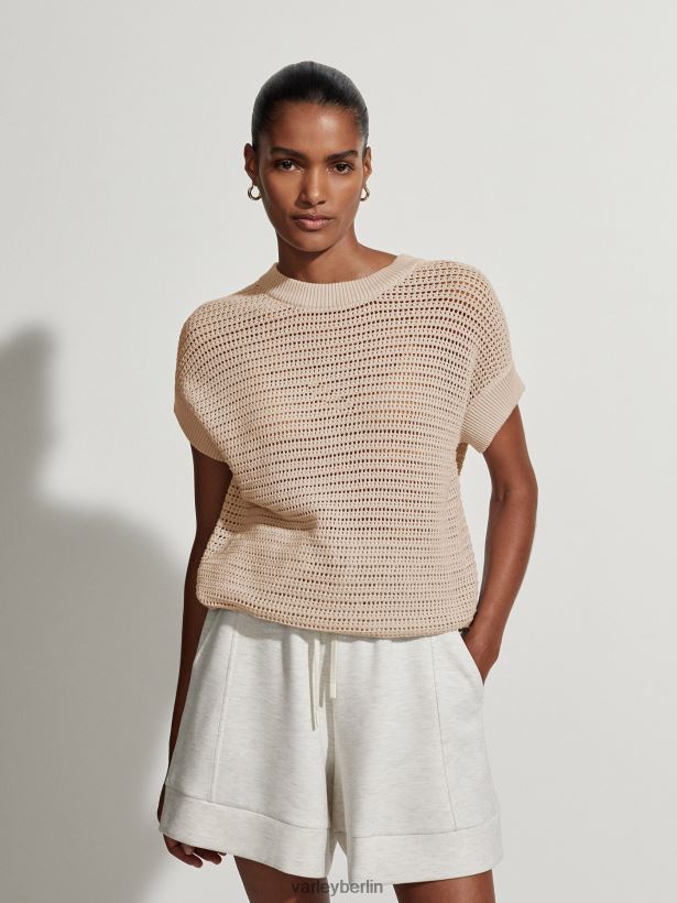 Varley Corvallis-Strick Frauen B2X2PN79 Mondlicht Bekleidung