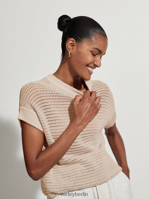 Varley Corvallis-Strick Frauen B2X2PN79 Mondlicht Bekleidung