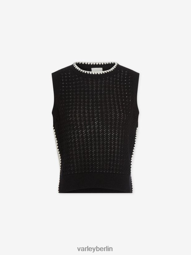 Varley Delaney-Strickweste Frauen B2X2PN4 Schwarz Bekleidung