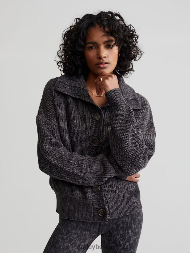 Varley Elwood-Strickjacke Frauen B2X2PN209 tiefe Kohleflecken Bekleidung