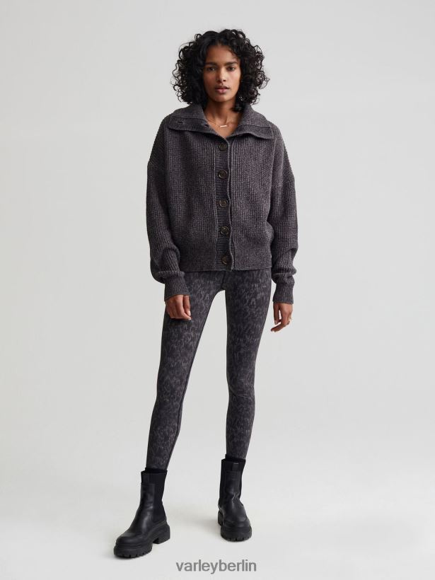 Varley Elwood-Strickjacke Frauen B2X2PN209 tiefe Kohleflecken Bekleidung