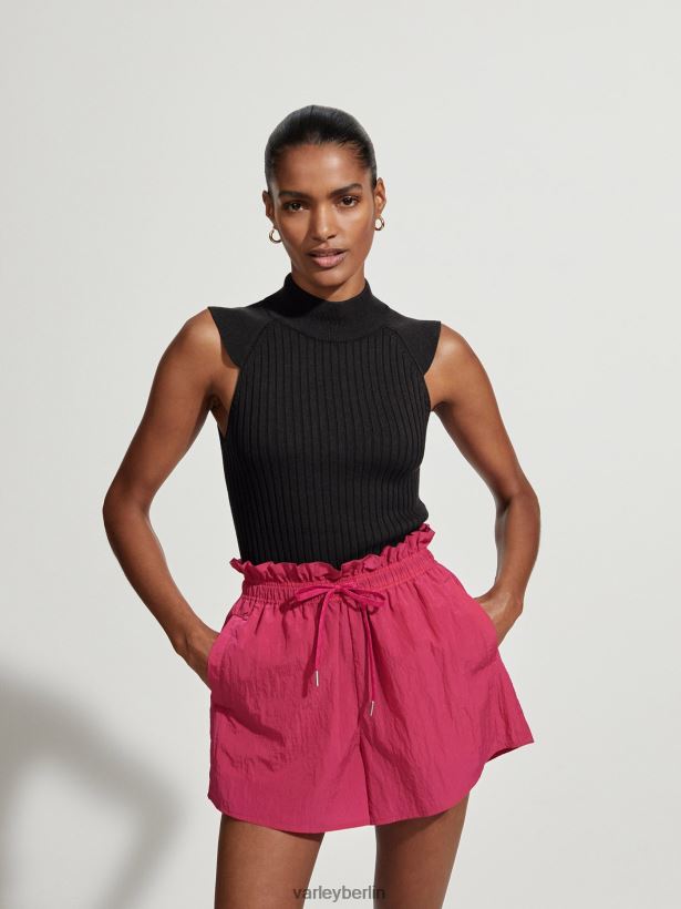 Varley Fowler-Tanktop aus Strick Frauen B2X2PN71 Schwarz Bekleidung