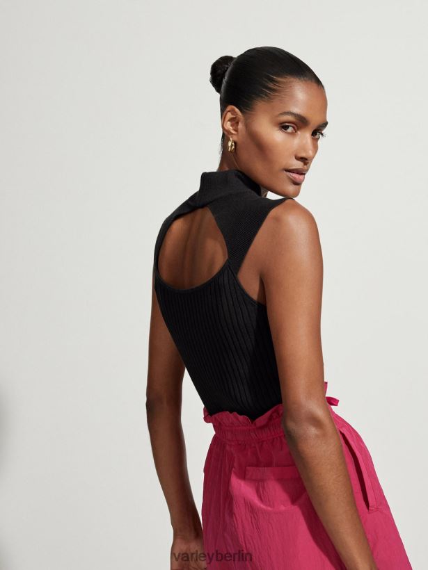 Varley Fowler-Tanktop aus Strick Frauen B2X2PN71 Schwarz Bekleidung