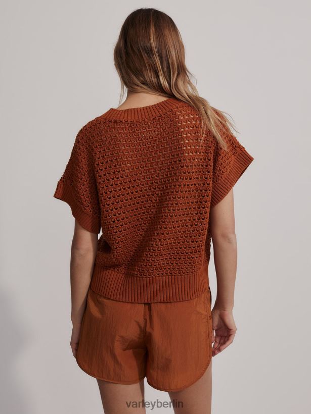 Varley Julianna stricken Frauen B2X2PN6 tiefe Aprikose Bekleidung