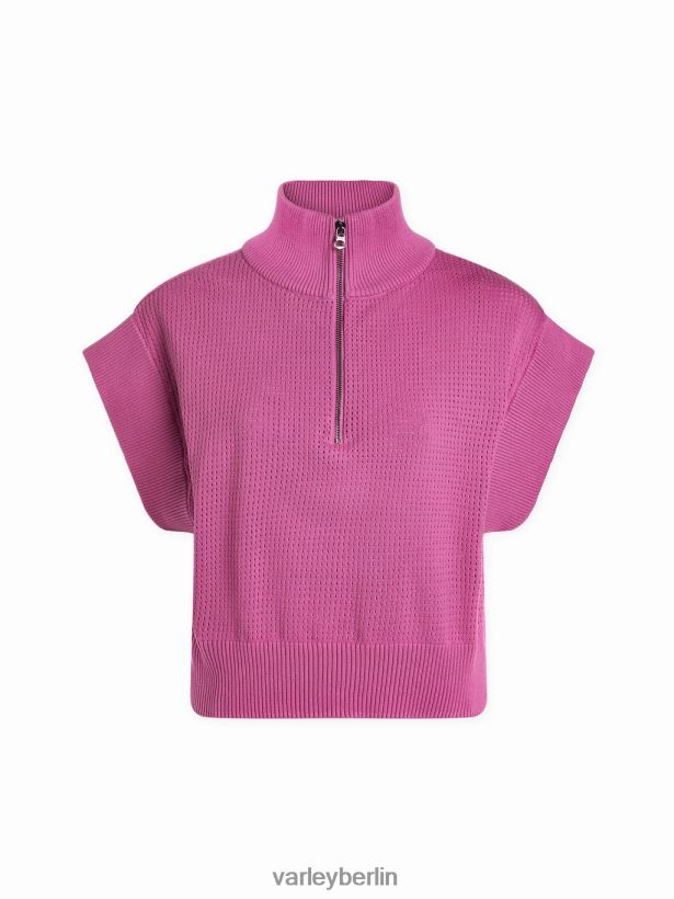 Varley Kurz geschnittener Fulton-Strick Frauen B2X2PN100 Wiesenlila Bekleidung