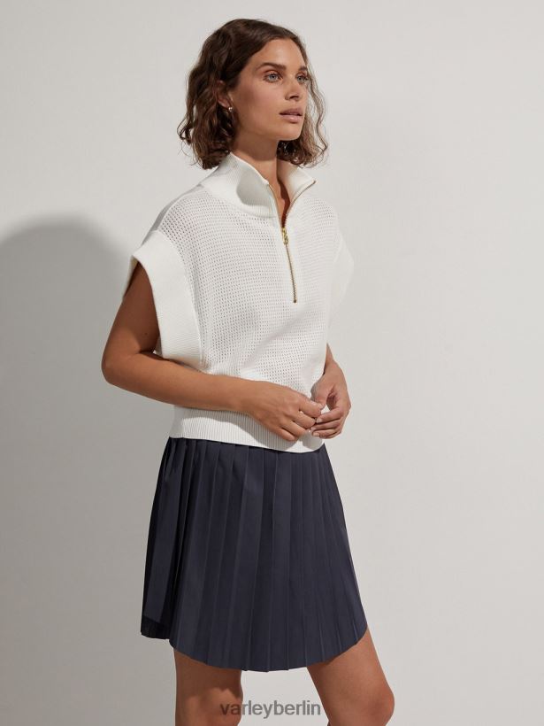 Varley Kurz geschnittener Fulton-Strick Frauen B2X2PN99 Schneewittchen Bekleidung