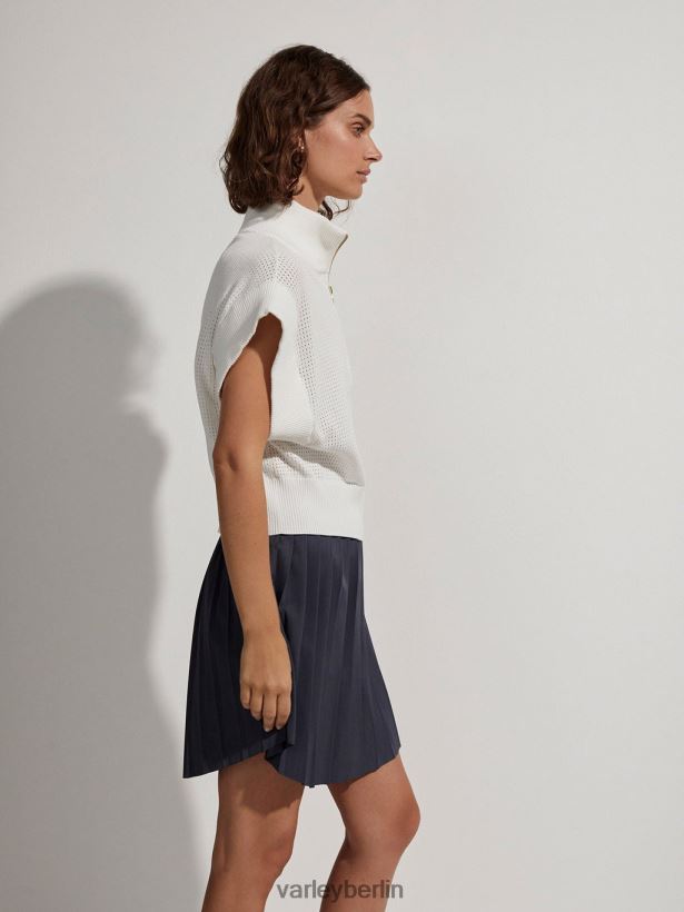 Varley Kurz geschnittener Fulton-Strick Frauen B2X2PN99 Schneewittchen Bekleidung