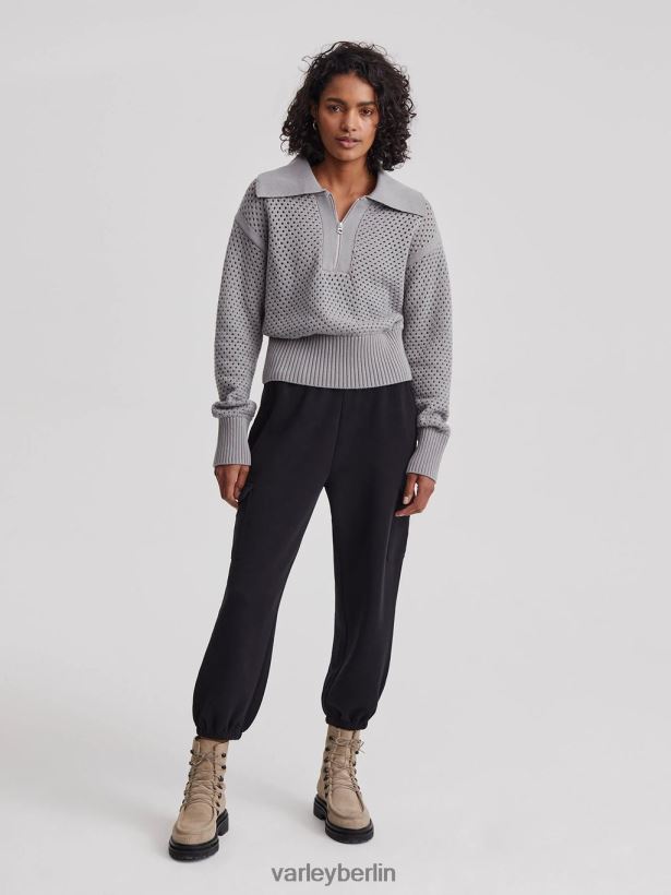 Varley Lilien-Strickpolo Frauen B2X2PN151 Greifgrau Bekleidung