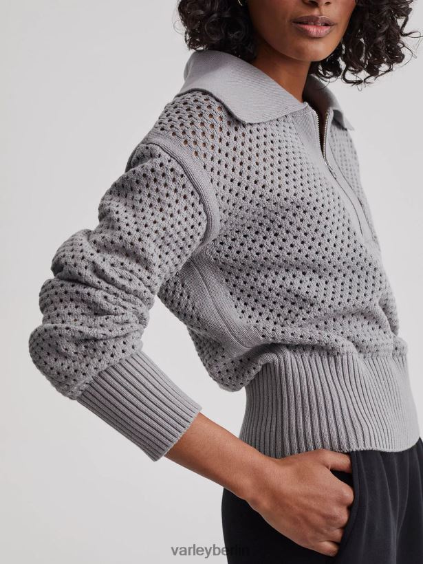 Varley Lilien-Strickpolo Frauen B2X2PN151 Greifgrau Bekleidung