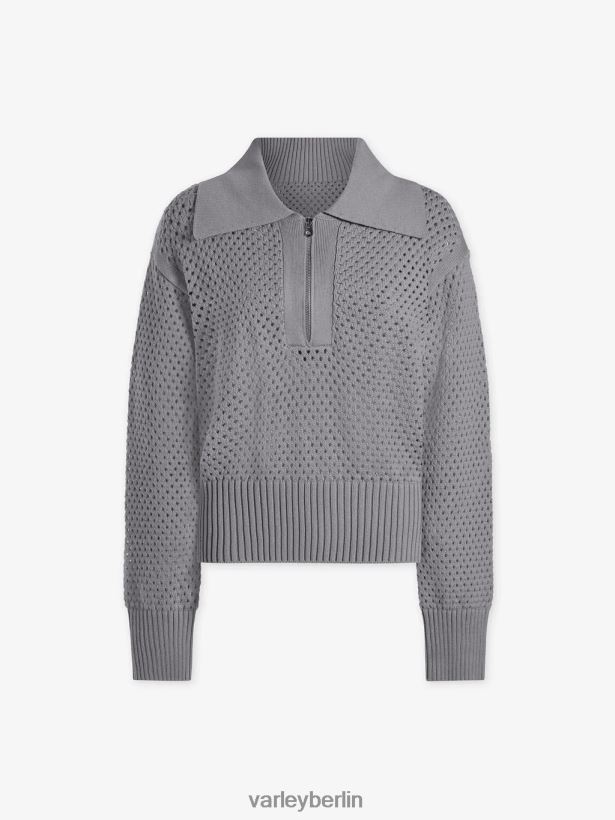 Varley Lilien-Strickpolo Frauen B2X2PN151 Greifgrau Bekleidung