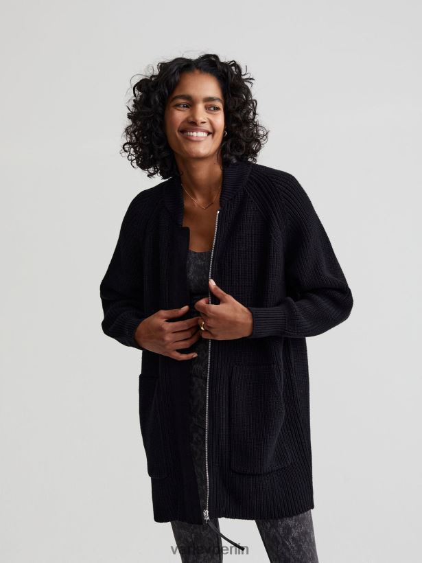 Varley Maybelle-Strickjacke Frauen B2X2PN207 Schwarz Bekleidung