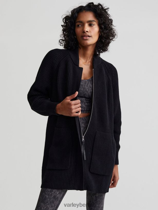 Varley Maybelle-Strickjacke Frauen B2X2PN207 Schwarz Bekleidung