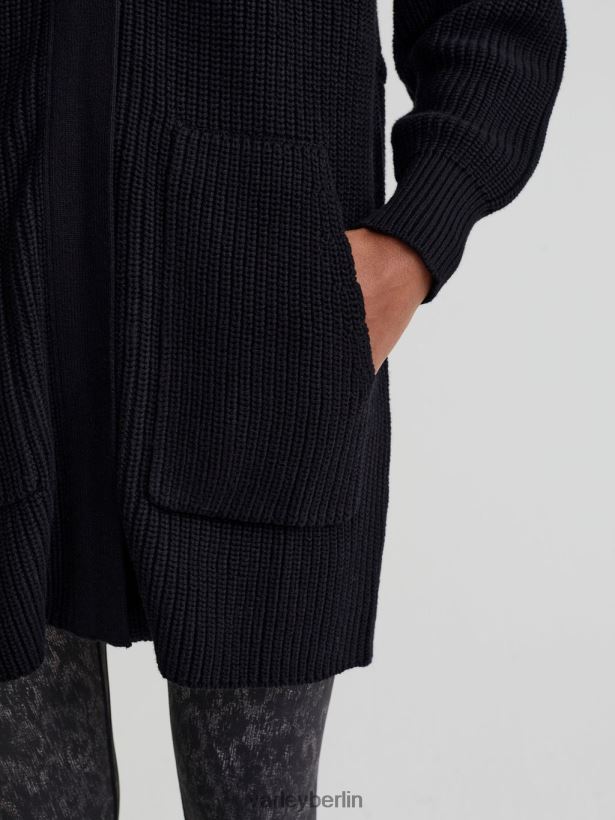 Varley Maybelle-Strickjacke Frauen B2X2PN207 Schwarz Bekleidung