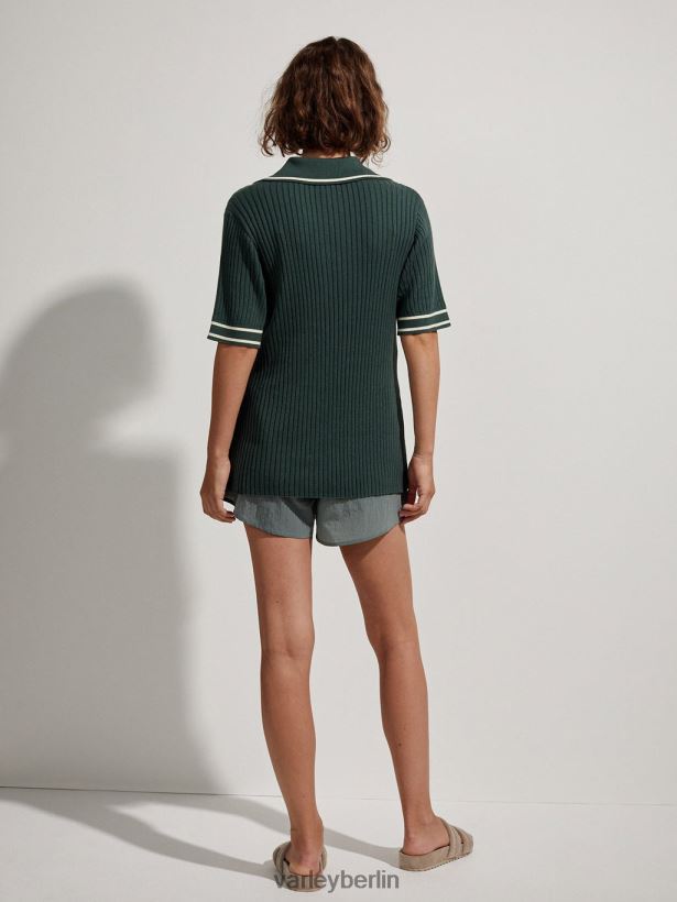 Varley Napier-Strickpolo Frauen B2X2PN136 Koriander Bekleidung