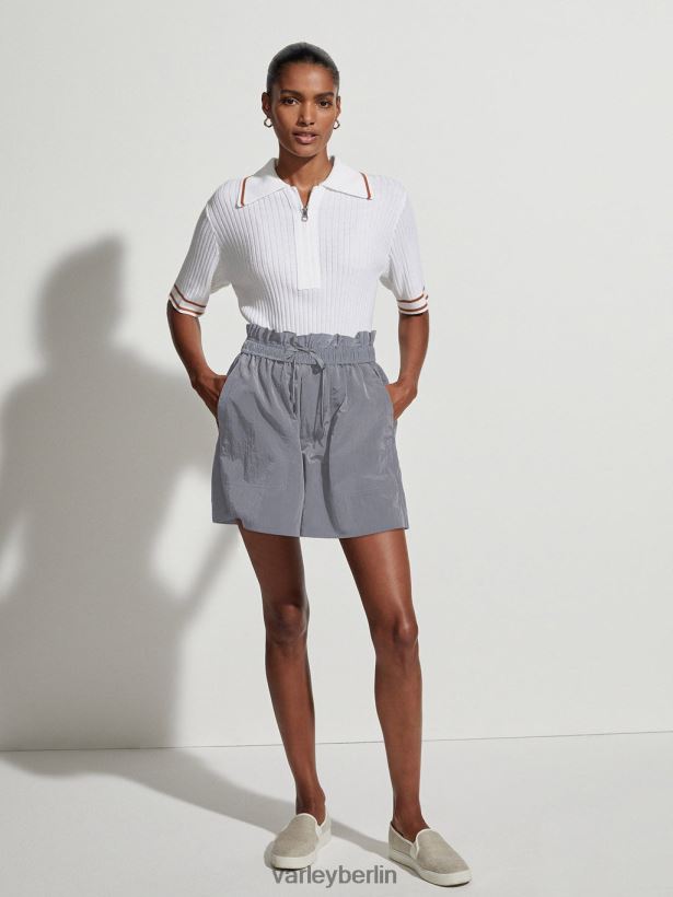 Varley Napier-Strickpolo Frauen B2X2PN137 Weiß Bekleidung