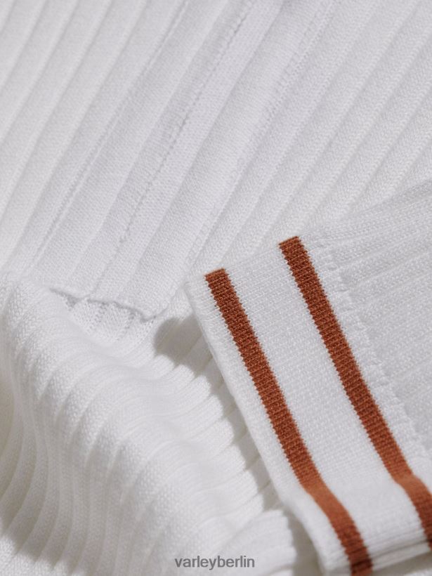 Varley Napier-Strickpolo Frauen B2X2PN137 Weiß Bekleidung