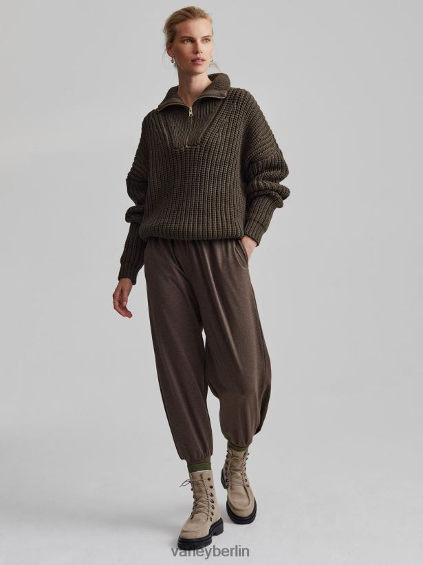 Varley Natalia Pullover mit halbem Reißverschluss Frauen B2X2PN185 Zaunkönig Bekleidung