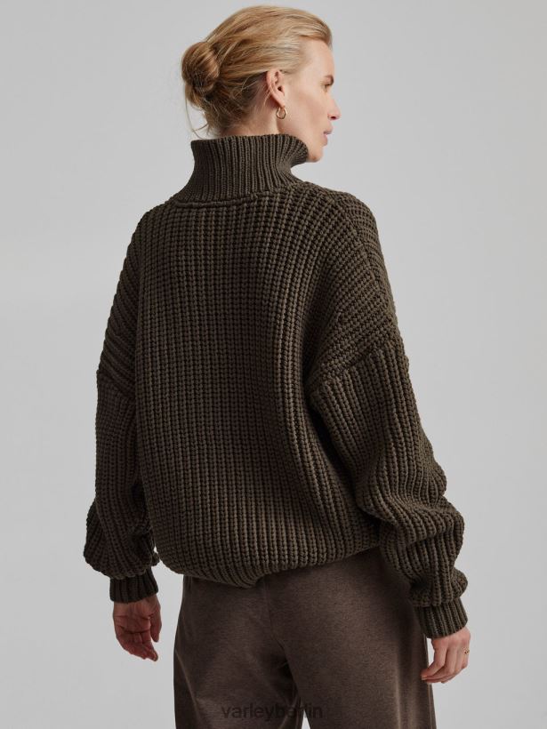 Varley Natalia Pullover mit halbem Reißverschluss Frauen B2X2PN185 Zaunkönig Bekleidung