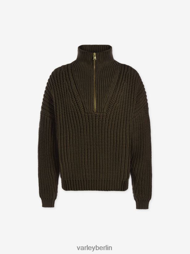 Varley Natalia Pullover mit halbem Reißverschluss Frauen B2X2PN185 Zaunkönig Bekleidung