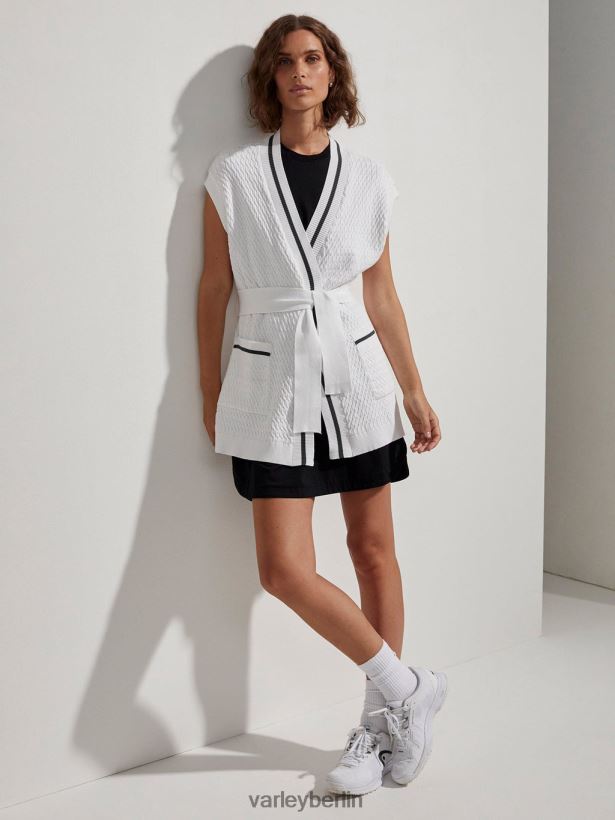 Varley Natoma Longline-Cardigan Frauen B2X2PN143 Weiß Bekleidung