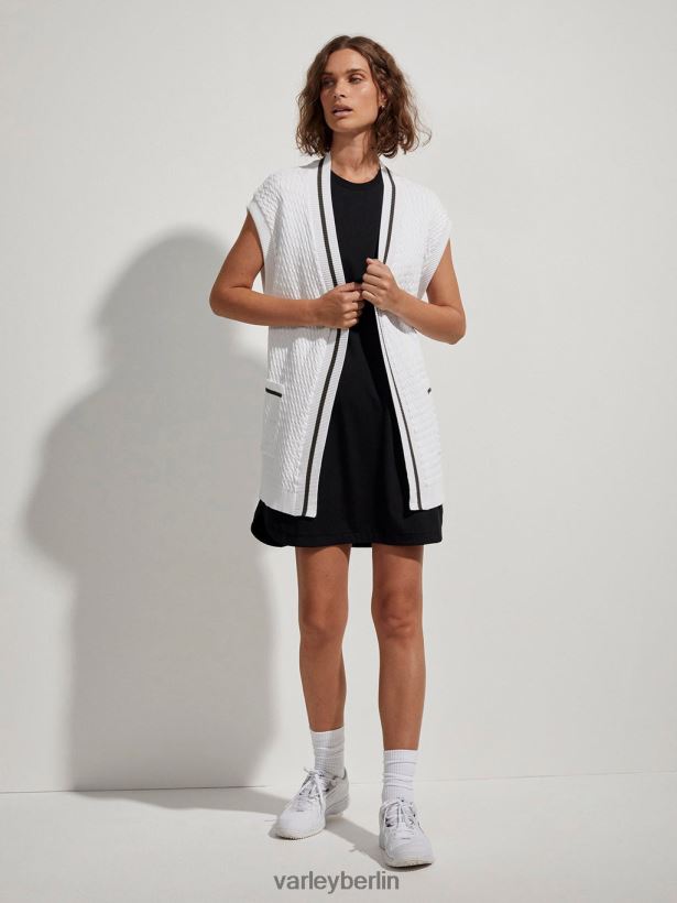 Varley Natoma Longline-Cardigan Frauen B2X2PN143 Weiß Bekleidung