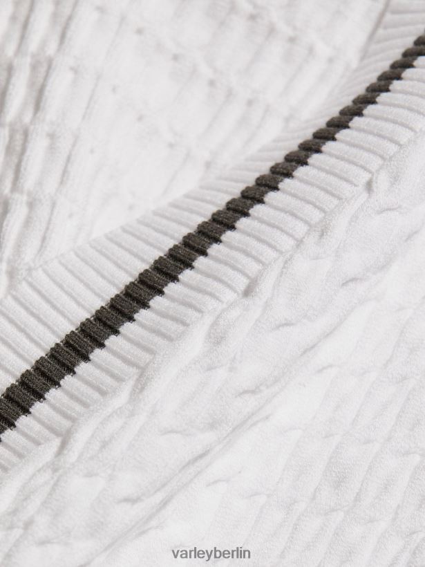 Varley Natoma Longline-Cardigan Frauen B2X2PN143 Weiß Bekleidung