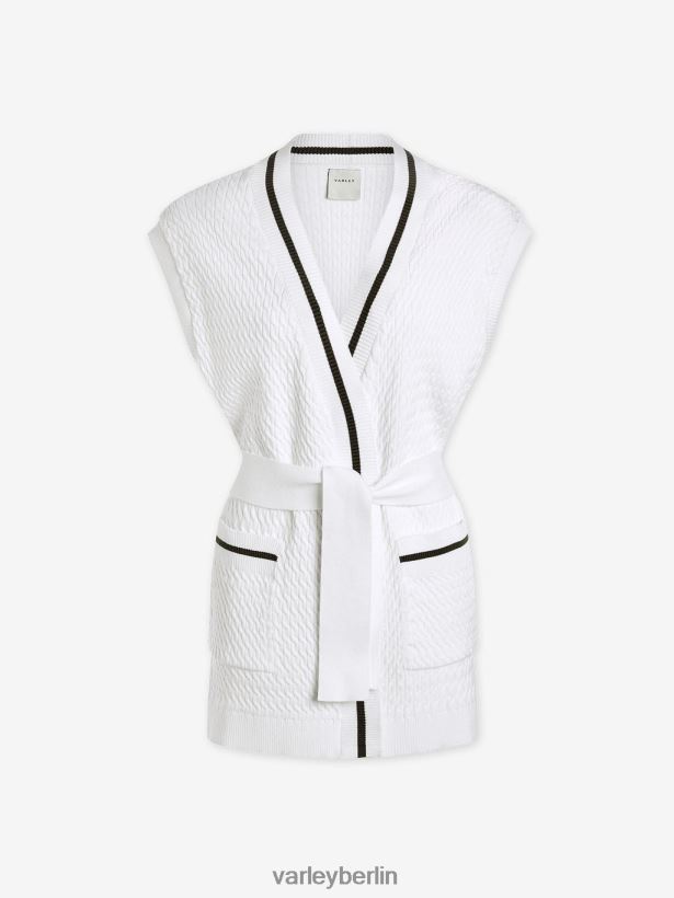 Varley Natoma Longline-Cardigan Frauen B2X2PN143 Weiß Bekleidung