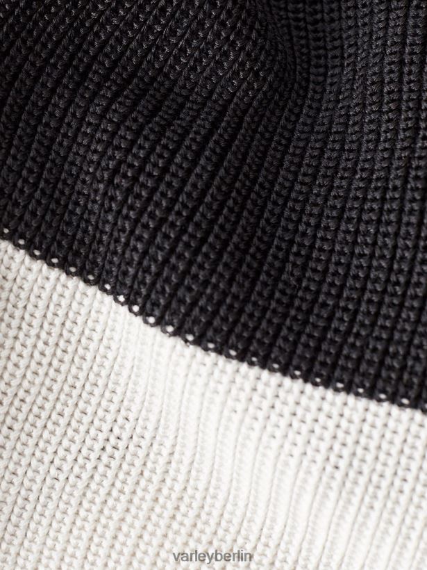 Varley Panama-Strick Frauen B2X2PN181 metallisches Schwarz Bekleidung