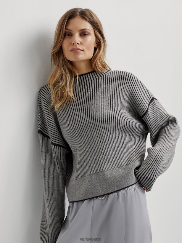 Varley gewähren stricken Frauen B2X2PN232 mittelgrau/hellgrau Bekleidung