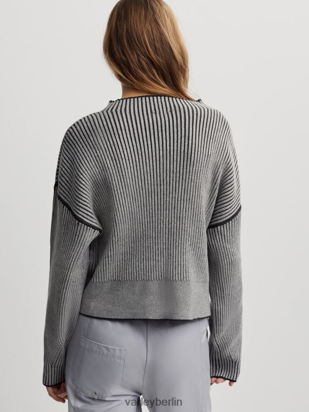 Varley gewähren stricken Frauen B2X2PN232 mittelgrau/hellgrau Bekleidung