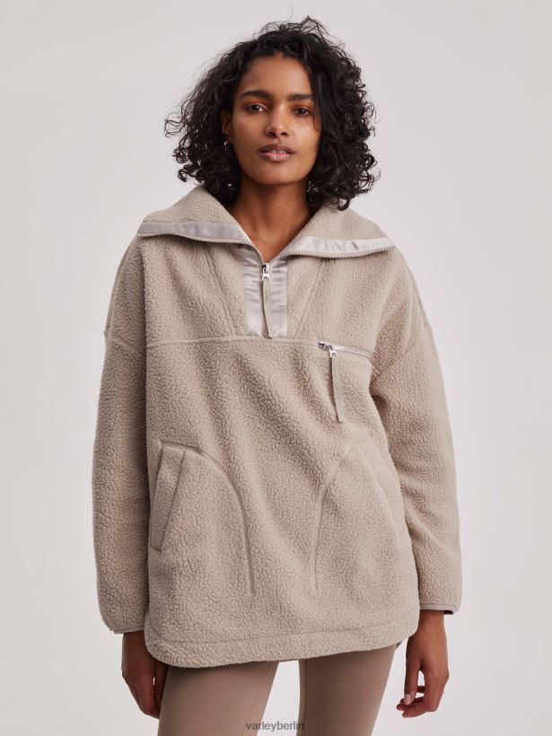 Varley Daniel Fleece Frauen B2X2PN433 taupefarbener Ton Bekleidung