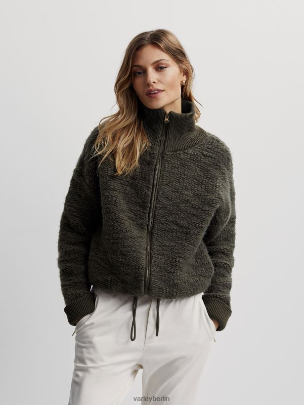 Varley Hunter Fleece mit durchgehendem Reißverschluss Frauen B2X2PN423 dunkles Oliv Bekleidung