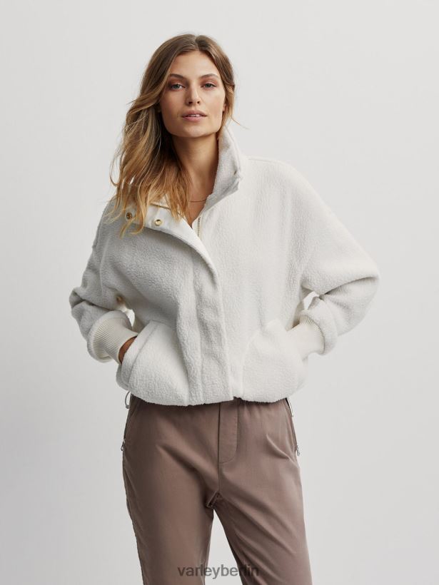 Varley Mayland Fleecejacke Frauen B2X2PN437 flüstern weiß Bekleidung