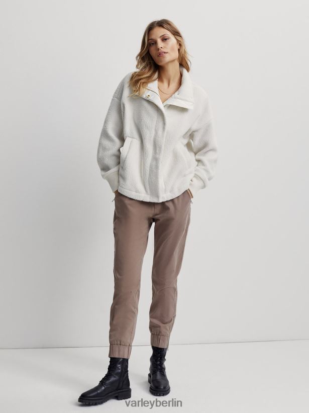 Varley Mayland Fleecejacke Frauen B2X2PN437 flüstern weiß Bekleidung