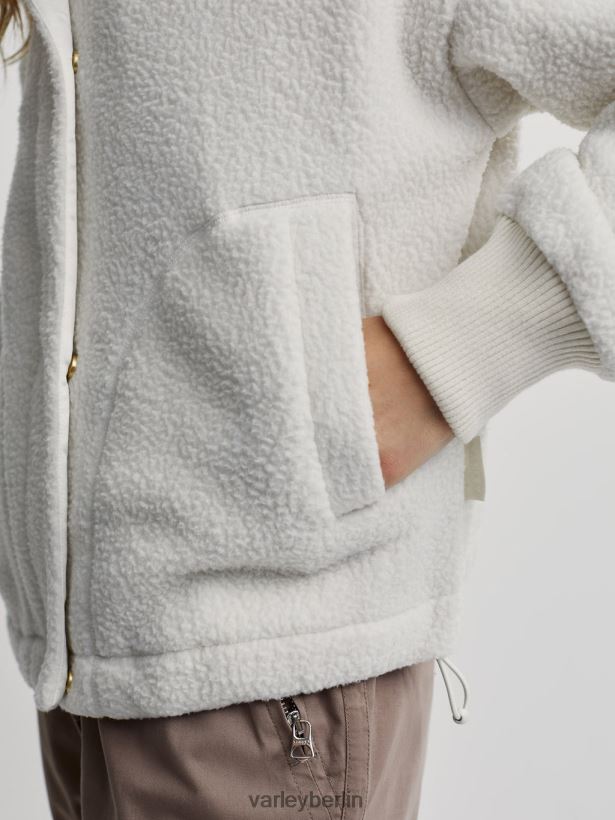 Varley Mayland Fleecejacke Frauen B2X2PN437 flüstern weiß Bekleidung