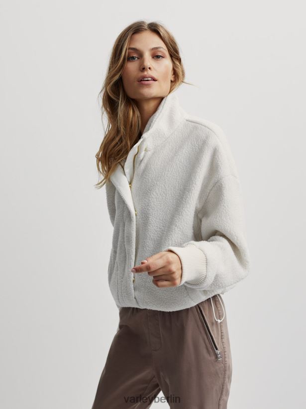 Varley Mayland Fleecejacke Frauen B2X2PN437 flüstern weiß Bekleidung