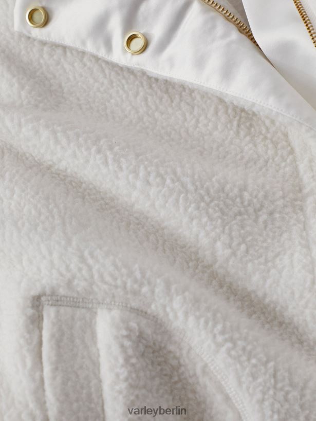 Varley Mayland Fleecejacke Frauen B2X2PN437 flüstern weiß Bekleidung