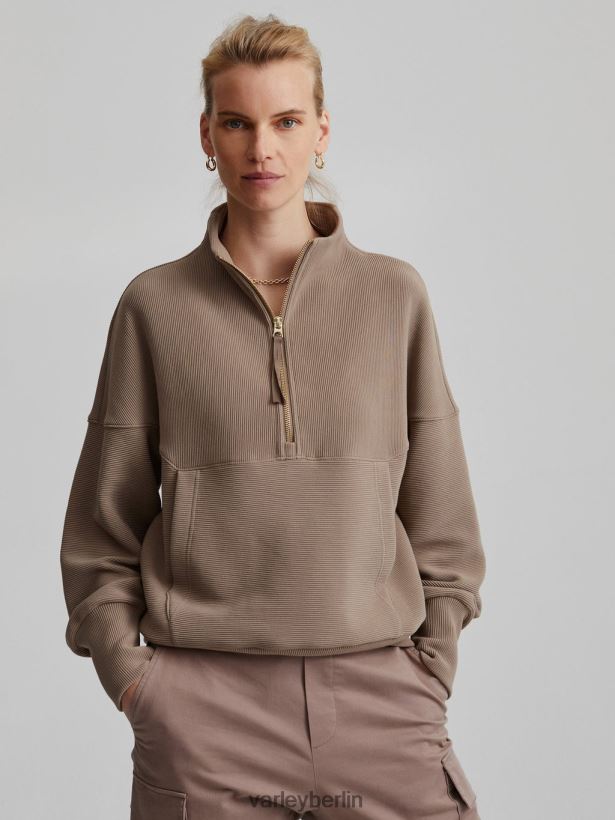 Varley Acadia-Pullover mit halbem Reißverschluss Frauen B2X2PN204 Fossil Bekleidung