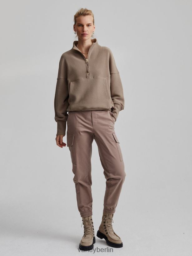 Varley Acadia-Pullover mit halbem Reißverschluss Frauen B2X2PN204 Fossil Bekleidung