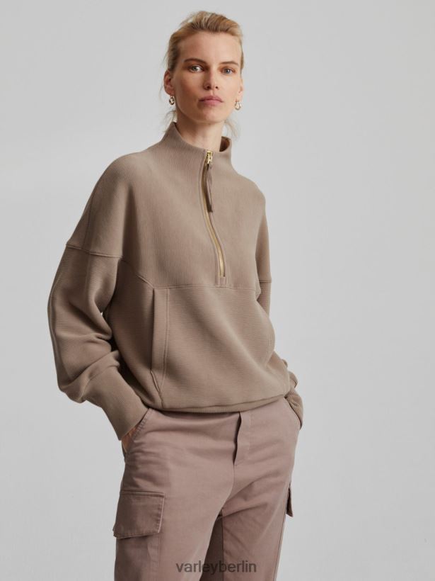 Varley Acadia-Pullover mit halbem Reißverschluss Frauen B2X2PN204 Fossil Bekleidung