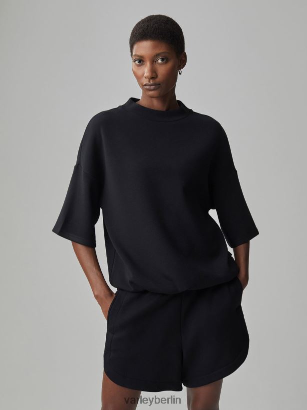 Varley Alden Kurzarm-Sweatshirt Frauen B2X2PN40 Schwarz Bekleidung